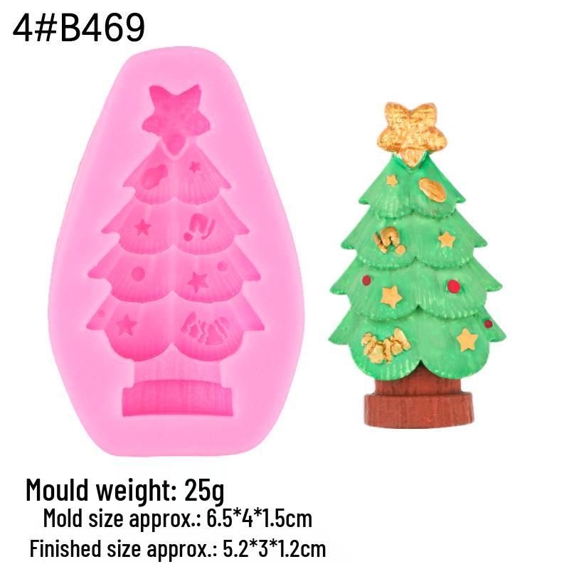 Multe Matrițe de Silicon pentru Tort Brad de Crăciun pentru Decorarea Scenei de Sărbătoare