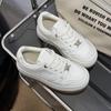 Platform White Shoes Women's Autumn and Winter New Polish Retro Fashion Versatile Board Shoes Sports and Leisure Board Shoes Lightweight