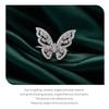 WOSTU 925 Sterling Silver Butterfly Ring Shining Ring Cubic ZirconiaAnniversary Gifts for Women Girl Fine Jewelry