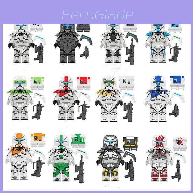 Star Wars Commandos Lego Minifigures 12-piece Set Of High-quality Abs Plastic Toys For Kids And Fans!