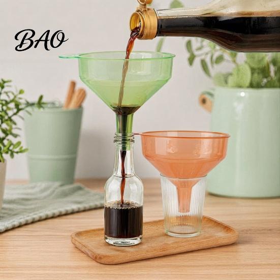 Universal Funnel 2Pcs Wide Mouth Kitchen Filling Funnel, Oils Liquid Soy Sauce Powder Food Grade Canning Transfer for Bottles & Jars Easy Clean