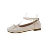 French cute flat Mary Jane small leather shoes women's 2025 summer new versatile retro college style skirt shoes