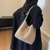 Simple Large-capacity Bag New Commuter Women's Shoulder Underarm Bag Casual Suede Bucket Bag