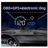 M20 Head Up Display Auto Universal Sistem Dual 3.5 Inci HUD, Vitezometru Interfață OBD2 GPS, Viteză MPH, RPM Motor, Busolă, Avertizare Depășire Viteză