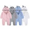 Newborn Autumn Wear Bodysuit: Long Sleeve, Mittens & Foot Cover, 0-24 Months, Solid Ribbed.