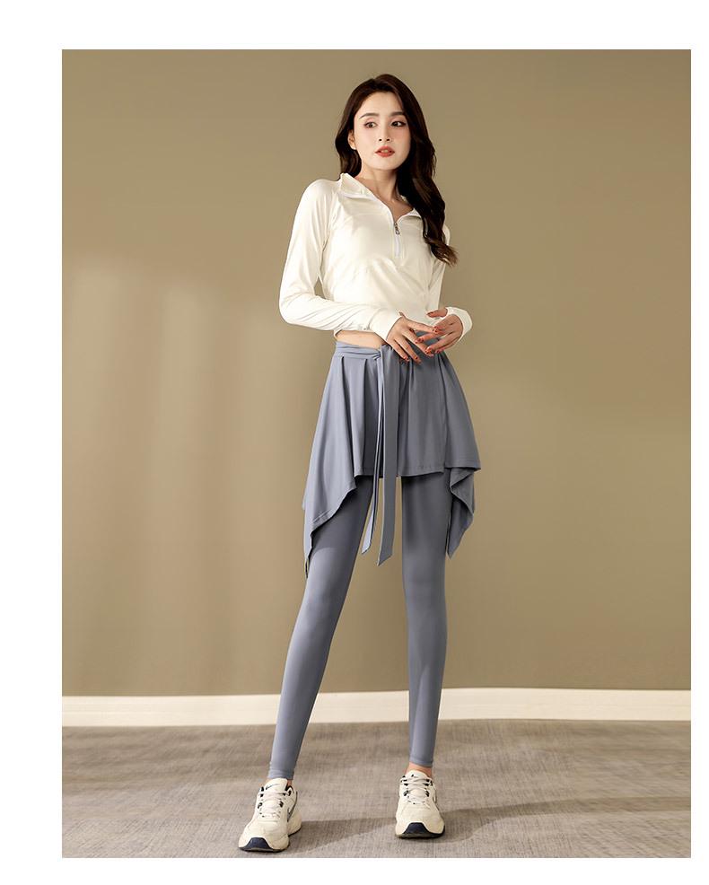 High-Quality Women's Two-in-One Yoga Skirt-Pants for Fitness and Running