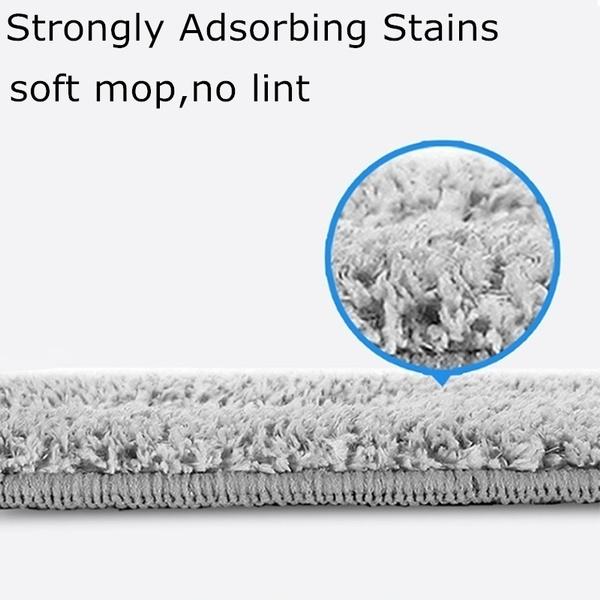 12/10PCS Washable Durable Replacement Microfiber Pads Dust Push Mop Cloth for Flat Squeeze Mop 33X12CM