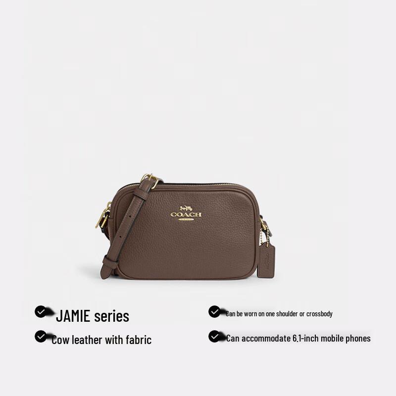 COACH Women's JAMIE Small Leather Camera Crossbody Bag