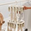 Thickened Design Sock Drying Rack 12/20 Clips Socks Organizer Holder  Home Laundry