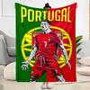 Ronaldo Manchester United Legacy Suitable blanket for offices, travel, living rooms also a good gift for friends and family Suitable for all seasons.