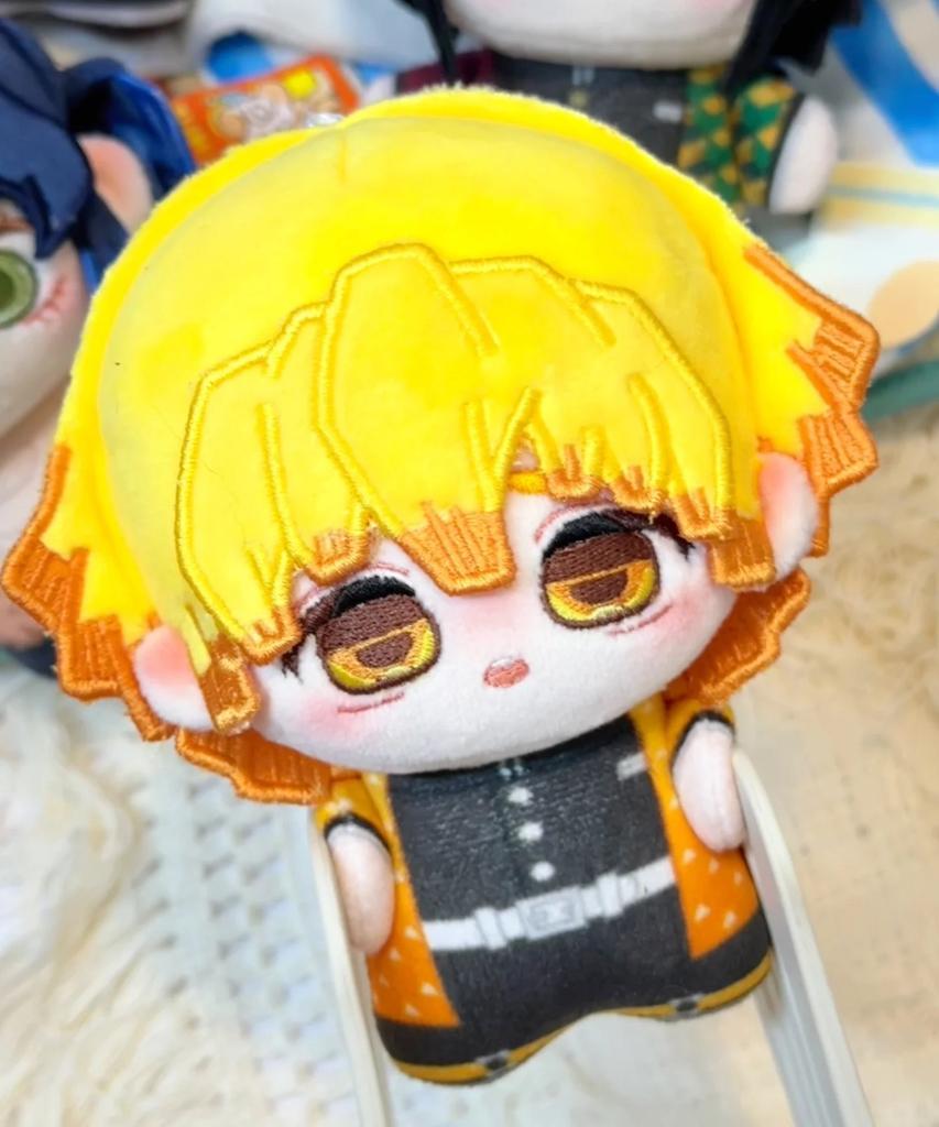 10cm Anime Demon Slayer Kimetsu No Yaiba Plush Kamado Tanjiro Agatsuma Zenitsu Hashibira Inosuke Tomioka Giyuu Pendant Doll Toys Cuddly Stuffed Fluffy