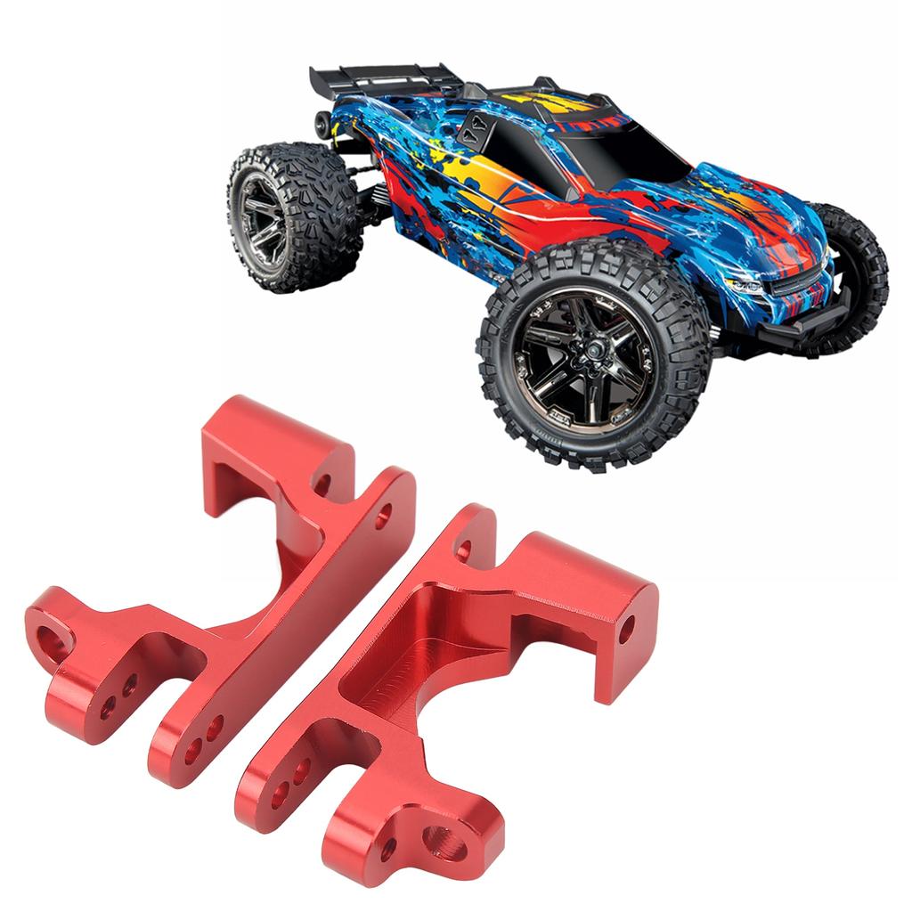 2PCS RC Caster Blocks   High Hardness Aluminum Alloy Front C Hub Carrier for   Rustler 4  1:10 RC Car