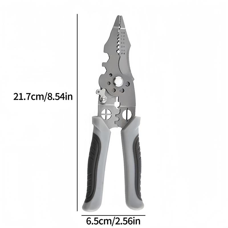 

Multifunctional Electrician Pliers, 6-in-1 Wire Stripper Separator, Cutting and Crimping Tool for Cable Repair and Installation