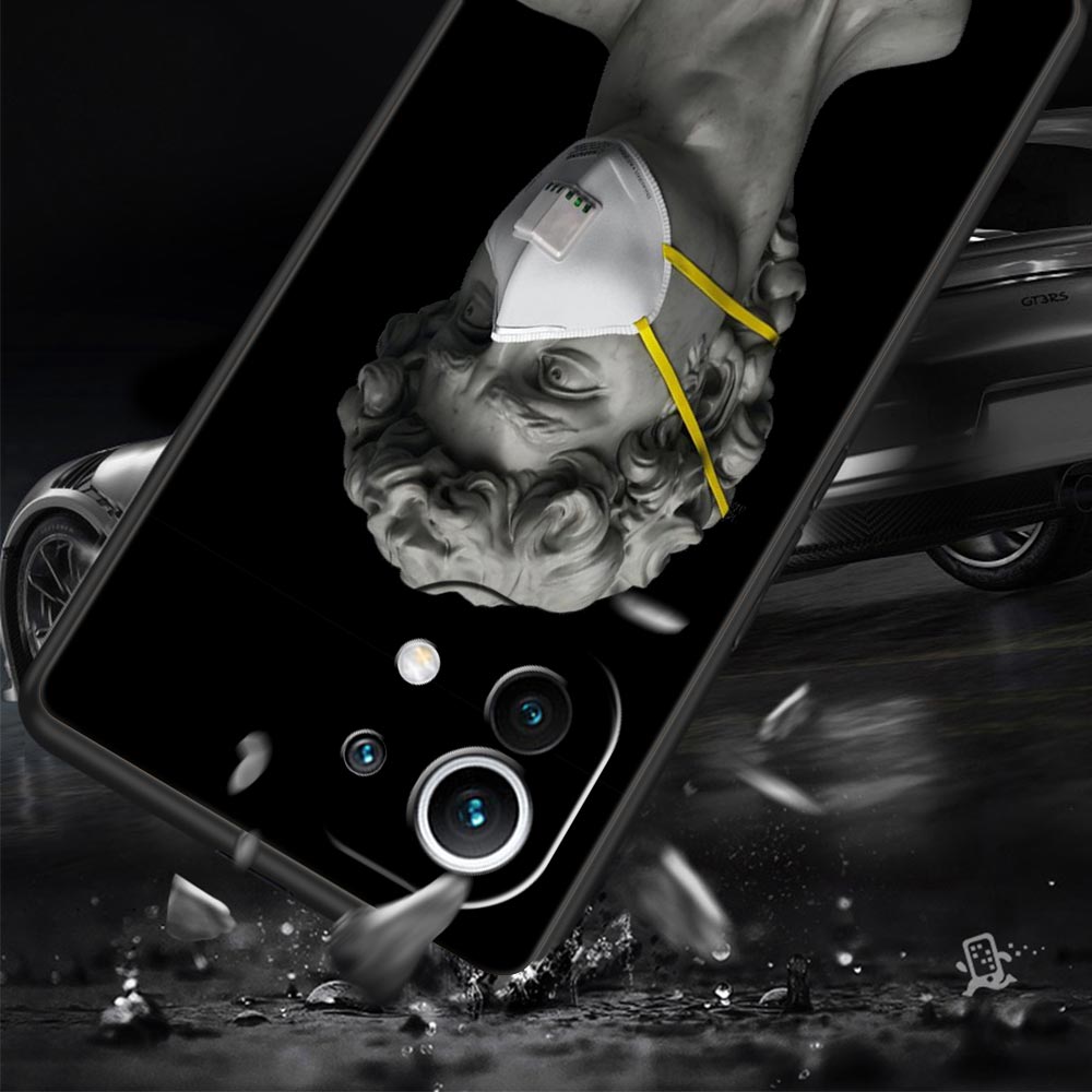 Cartoon Statue Abstract Art Phone Case Cover for Xiaomi Mi 17 Pro Max 15 14 13 12 11 Ultra 15T 14T 13T 12T 11T Pro Lite Soft TPU