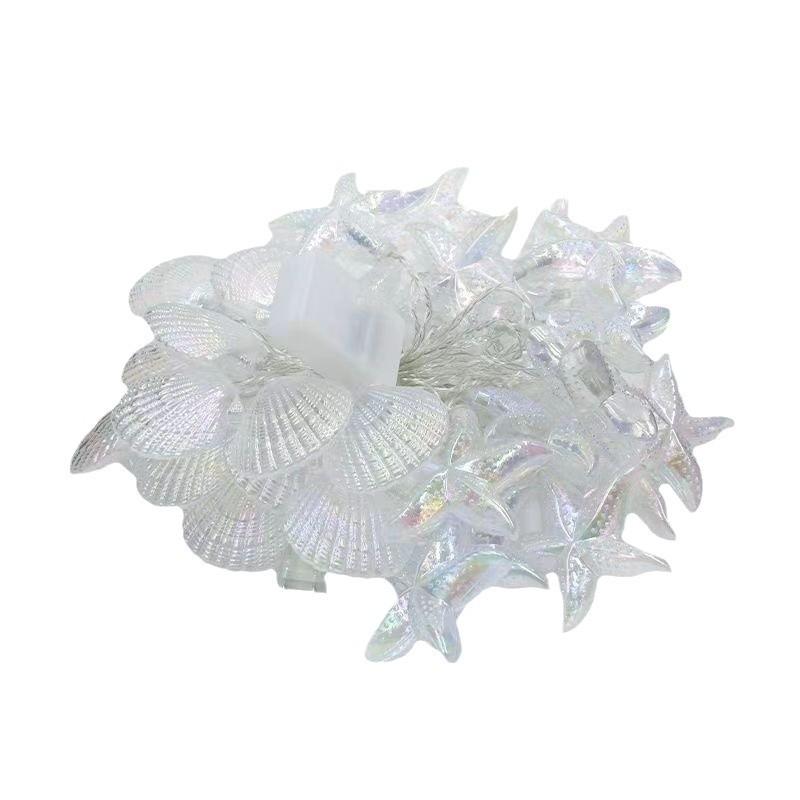 LED Colorful Seashell & Starfish Festive Lights for Indoor/Outdoor Décor