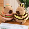 Cosplay Bee Capybara Hamburger Cloth Capibara PLushie Stuffed Vegetable Pumpkin Carrot Peppers Eggplant Hoodie Hat Toys for Kid