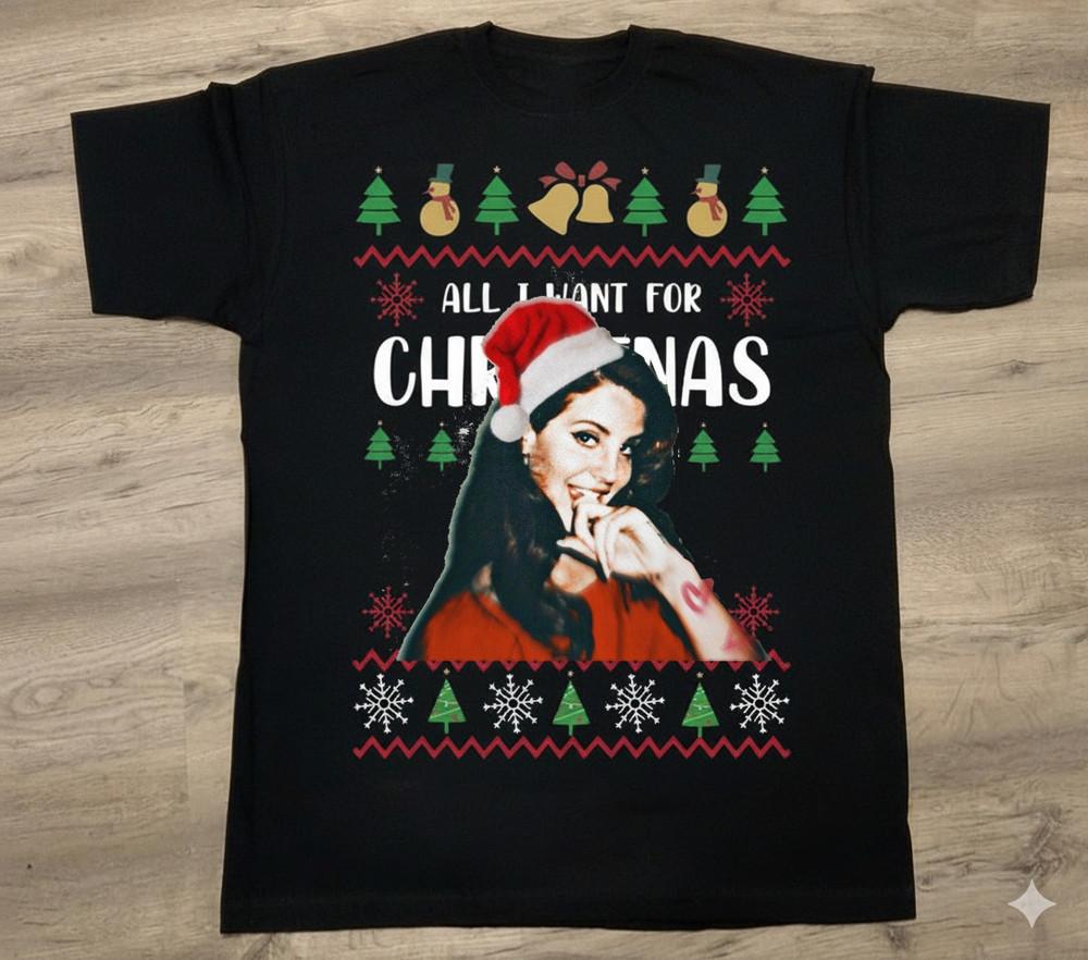 

New! Hot! Lana Del Rey christmas Xmas Shirt Gift Fan SG164 Unisex T-Shirt L