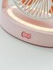New Portable LED Desktop Fan: Lightweight, Rechargeable, Adjustable Three-Speed with Bow Design