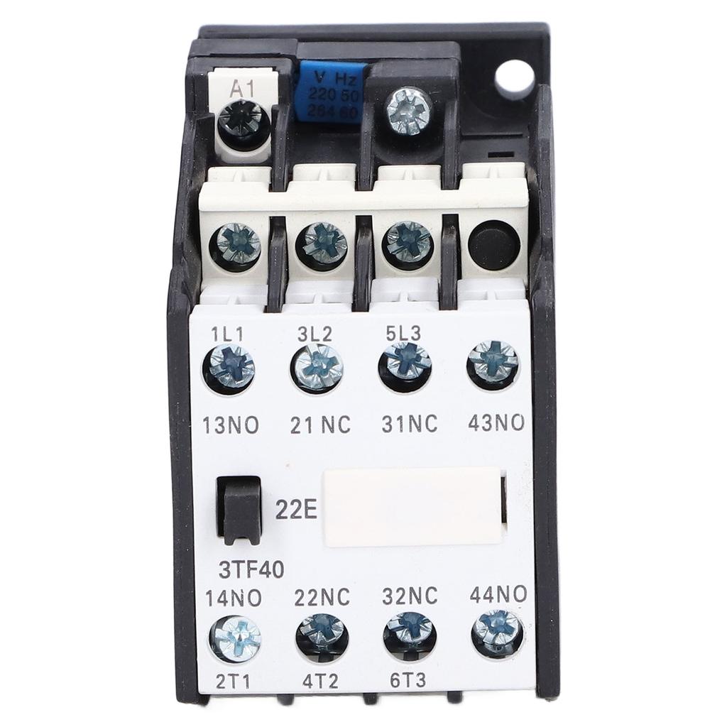 AC Contactor Controller 220V 50Hz 9A 2NO+2NC DIN Rail Accessory for Automatic Control