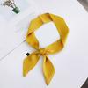 Handbag Scarf Solid Color Wear Resistant Lint Free Smooth Friendly to Skin Decorative Polyester Women Handbag Scarf Band Hair Neck Ribbon for Women