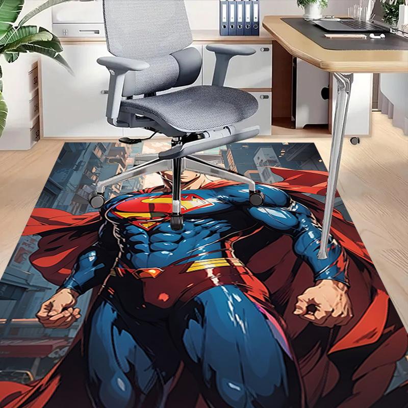 1pc Superman Carpet, for Home & Office Decor, Desk Chair Carpet, Festive Gift,Conference Room CarpetL1277