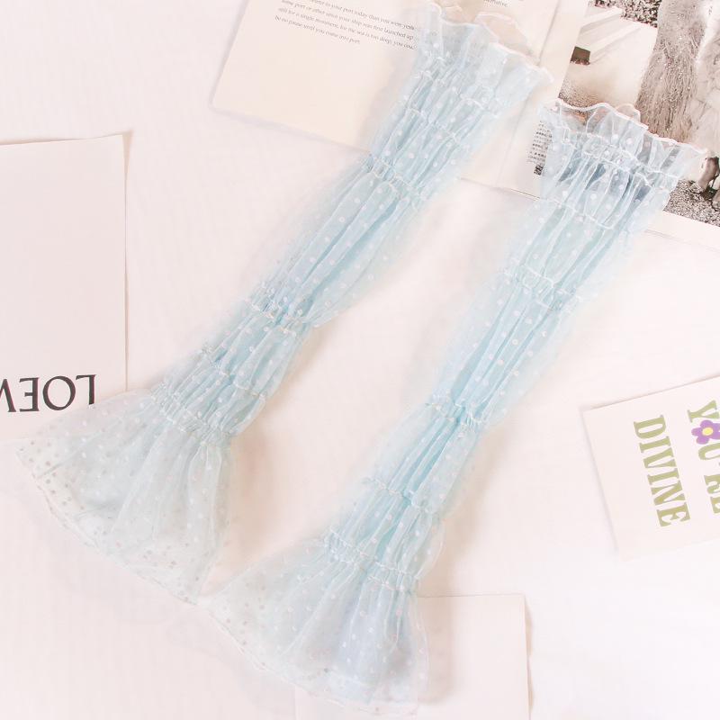 Women's Plus Size Ice Silk Polka Dot UV Protection Arm Sleeves