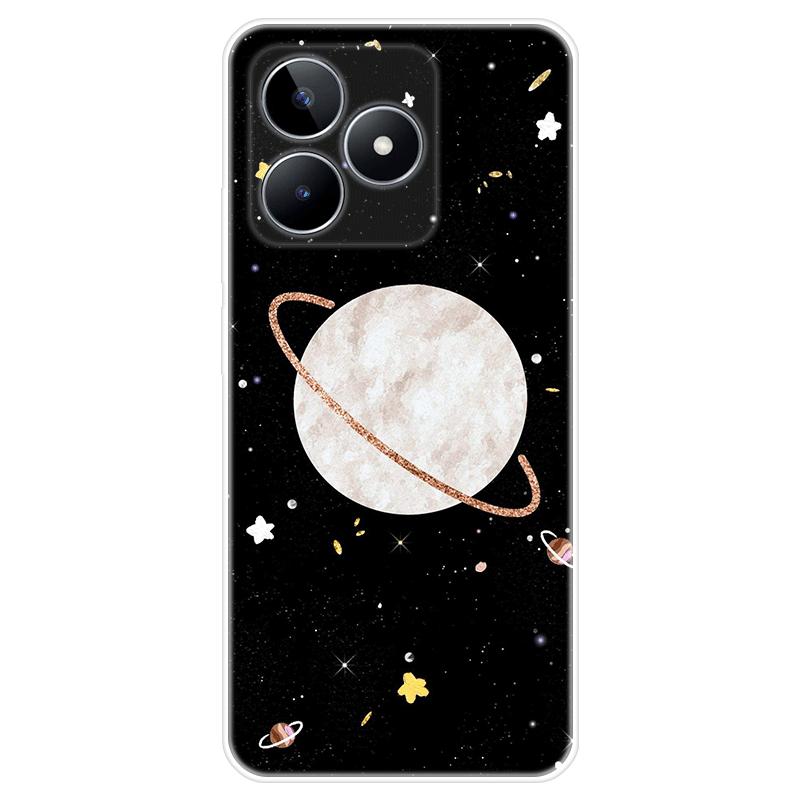 Für Realme C51 Gehäuse TPU Lackierte Rückseite Realme C51 Weiche Silikonhülle