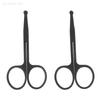 1PC Nose Hair Scissor Stainless Steel Eyebrow Nose Hair Cut Facial Makeup Tool
