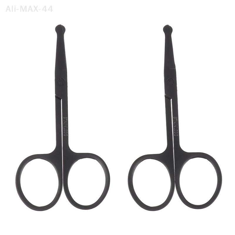 1PC Nose Hair Scissor Stainless Steel Eyebrow Nose Hair Cut Facial Makeup Tool