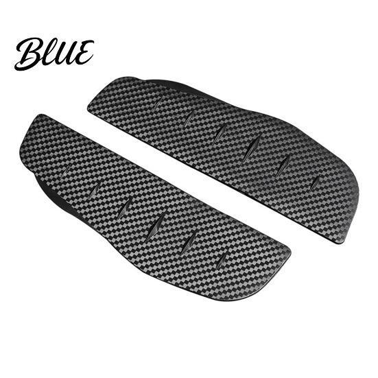 Carbon Fiber Mirror Guard Car Side Rain Visor Guards  Waterproof Eyebrows  Automotive Rearview Shield Self-Adhesive Deflector for Cars Trucks black