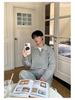 Men's Korean Style Two-Piece Lapel Pullover Knit Sweater - Winter Loose Fit, Casual Outerwear