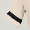Women's Color Vintage Short-Sleeved Stand-Up Collar Fashion Party Hem Dress