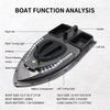 Remote Control Bait Boat V700/V900 GPS 40 Fishing Points 500 M Remote Control 2 Hoppers with Weight of 1.5KG Automatic Return Night Fishing Boats