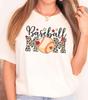 Baseball Mom T Shirt Tee Trendy Cheetah Print Design Tball Softball Little League Summer Gift For