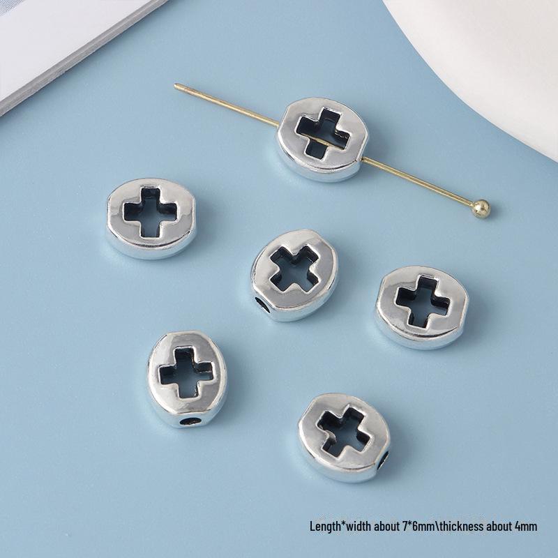 Συλλογή Κοσμημάτων με Χάντρες από Κράμα Cross Knight Our Lady: Χειροποίητα DIY βραχιόλια, κολιέ και σκουλαρίκια υλικά