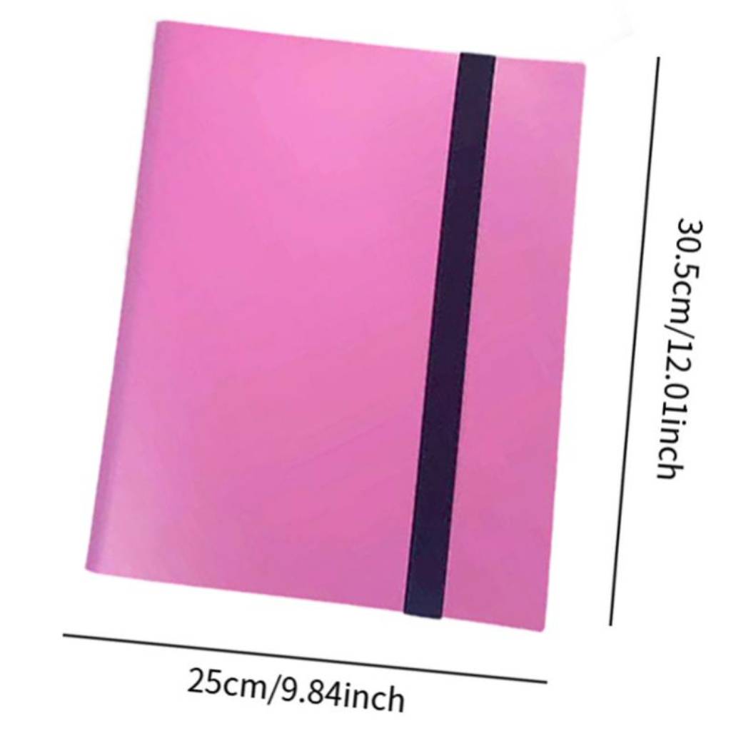 4 Pockets Trading Card Carrying Binder Card Collection Binder for Sports Cards Card Books Card Storage Case