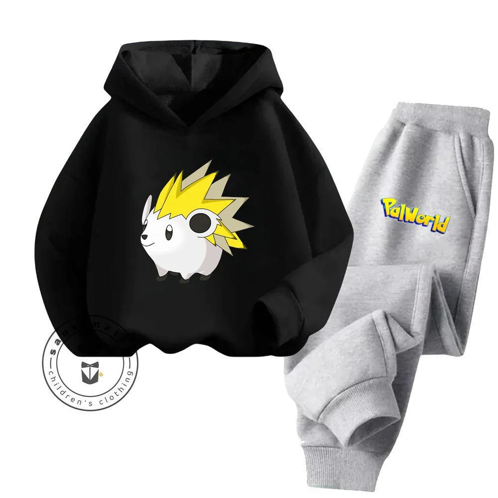 Palworld Cartoon Children's Hoodie Set Youth Sunshine High Appearance Level Anti Bacterial Anti Wrinkle New Hoodie Pure Cotton