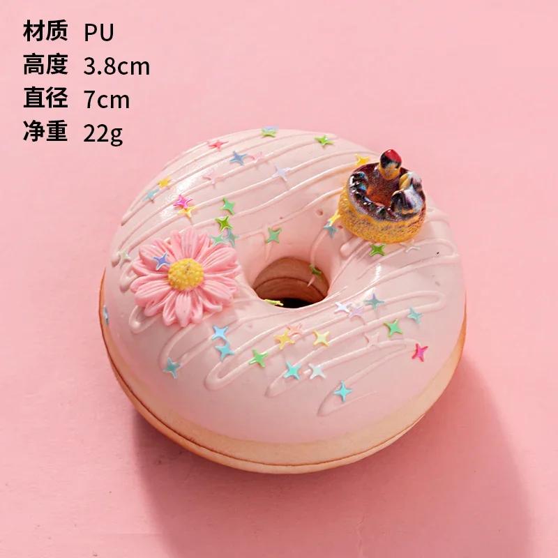 Simulation Bread Model Donut Fake Cakes Artificial Donut Food Photo Props Home Decoration Accessories Miniature 6PC/SET