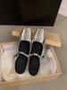 Coarse Heel Silver Bag Head Half Slippers Women's Shoes Wear Mary Jane Half Single Shoes
