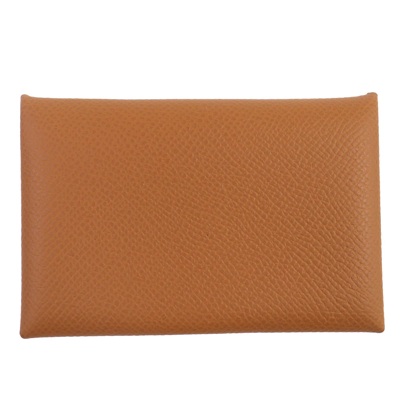 

Pristine HERMES Card Case Calvi Epsom Leather Women Used