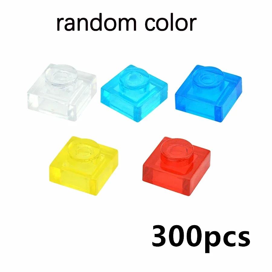 MOC Transparent Bulk Bricks 1x1 2x4 1x4 Clear Building Block Wall Panels and Baseplates