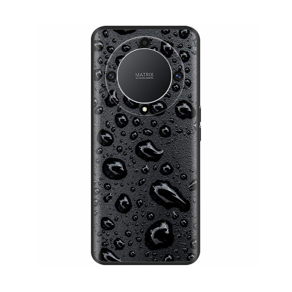 For Honor Magic 6 Lite Case Magic6 Lite Liquid Silicone Soft TPU Back Bumper Skull Marble Print Fundas For Honor Magic 6 Lite 5G