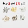 600 teile/los 6mm Hohle Blume Metall Filigrane Lose Spacer Bead Caps Kegel Ende Filigrane Für Diy Schmuck Finden Herstellung liefert