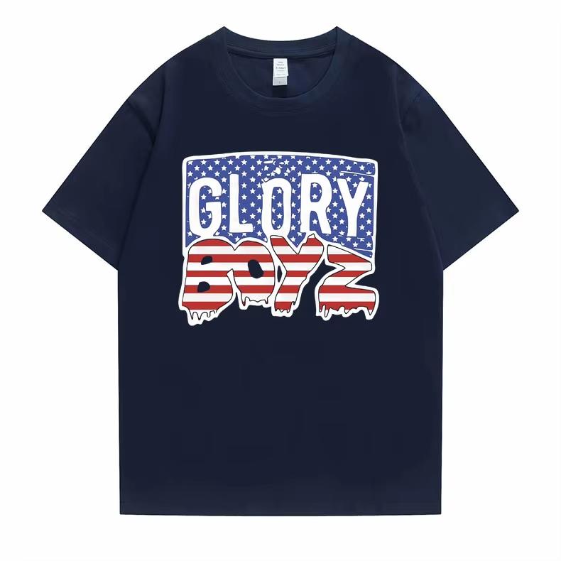 Rapper Chief Keef Glory Boyz 100% Baumwolle Herrenhemd Rundhals Grafik Kurzarm Damen Vintage Hip Hop Y2k T-Shirt