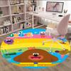 1pc Hey Duggee4 Print Round Carpet Chair Round Carpet Suitable for Bedroom Living Room Home Decorative Carpet