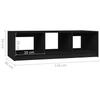 Coffee Table Black 110x50x34 Cm Solid Pine Wood