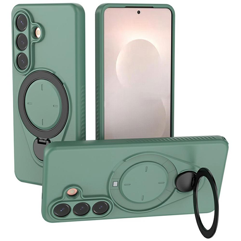 For Samsung Galaxy S26+ Magnetic Case Rotating Kickstand TPU PC Phone Cover