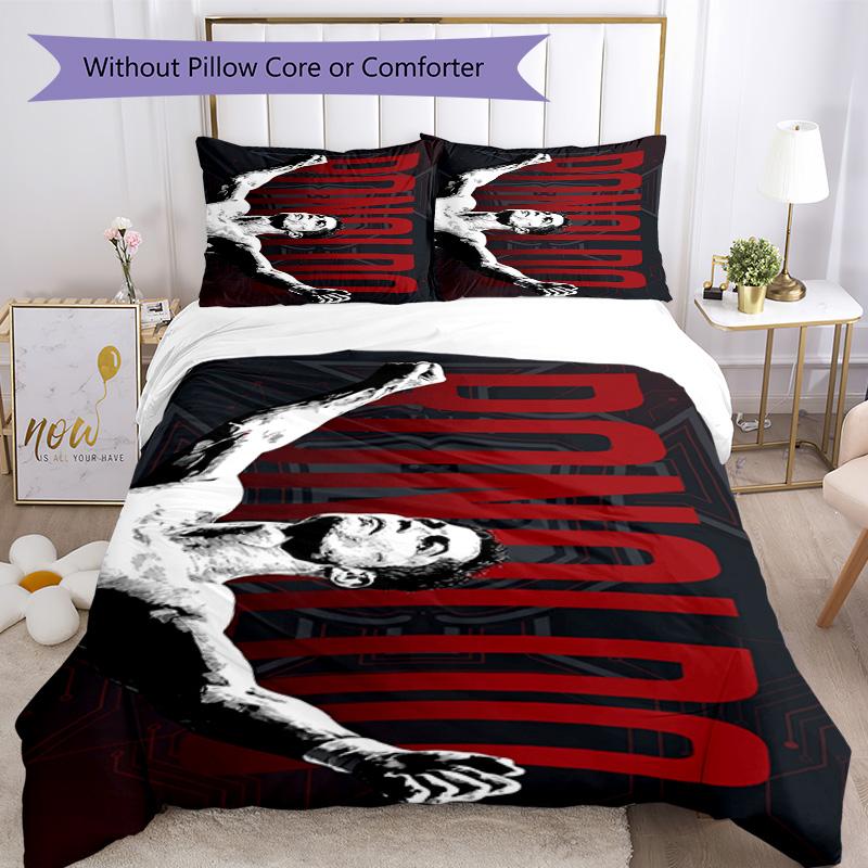 Messi Bedding Set Breathable Duvet Cover with Pillowcases Decorative Bed Linen for Bedroom Home Decoration Birthday Gift