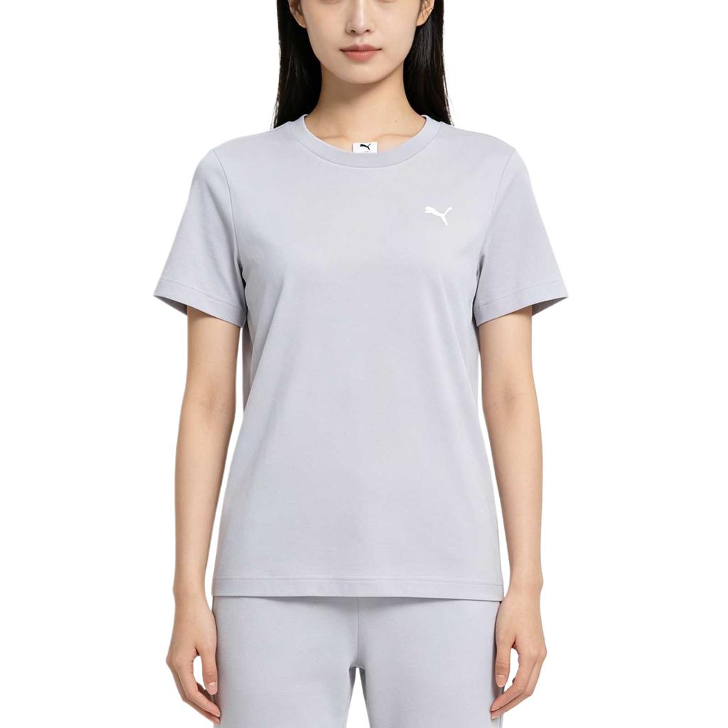 Puma Summer Cool Sports Crew Neck Solid T-Shirt Women Tops 695444-67