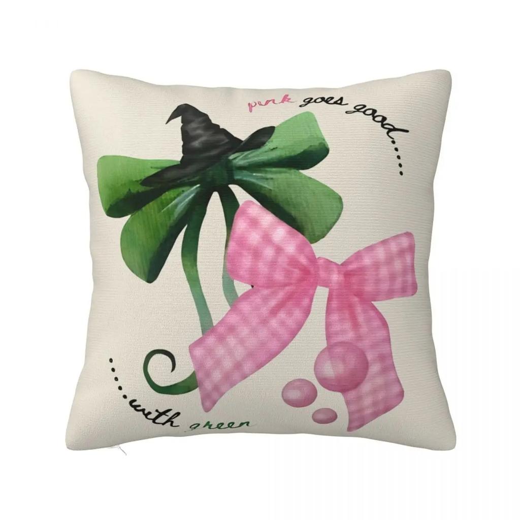 Wicked Elphaba & Glinda Square Pillow Case Musical Movie Cushion Cover Polyester Decor Throw Pillow Case Cover Living Room 18"